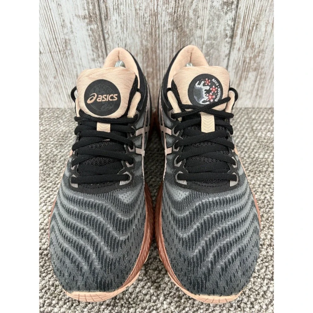 Asics Gel-Nimbus 22 Women's US 9.5 Black/Rose Gold Running Shoes